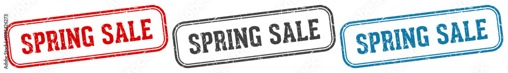 spring sale stamp. spring sale rectangular stamp set isolated on white background spring sale stamp. spring sale rectangular stamp set isolated on white background