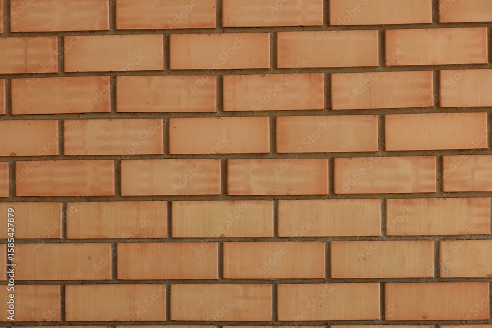 Obraz premium Texture of red brick wall as background, closeup