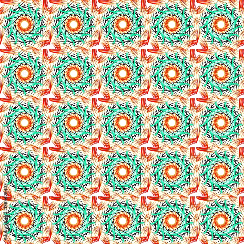 Fototapeta premium seamless pattern with flowers
