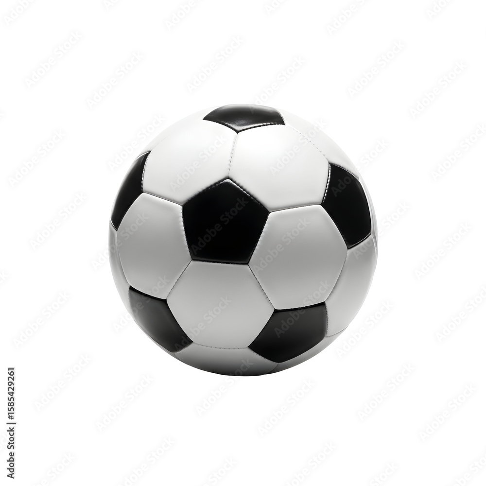 Fototapeta premium Classic black and white soccer ball