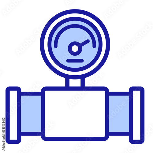 Pressure Gauge  Icon Element For Design
