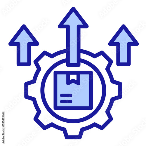 Mass Production  Icon Element For Design
