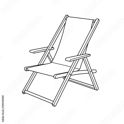 Deckchair outline