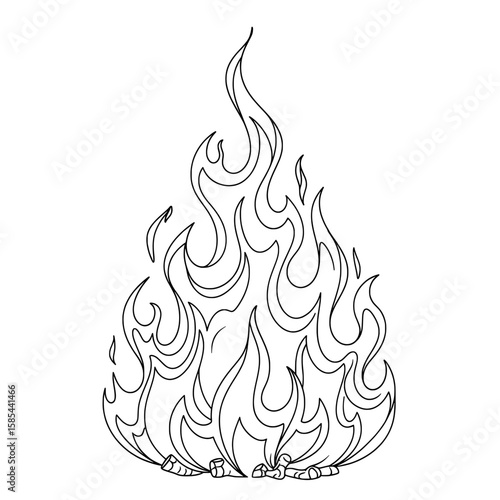 Flames outline