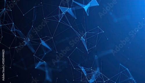 Abstract network of interconnected points and lines (2)