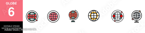 Globe Vector Icon Illustration