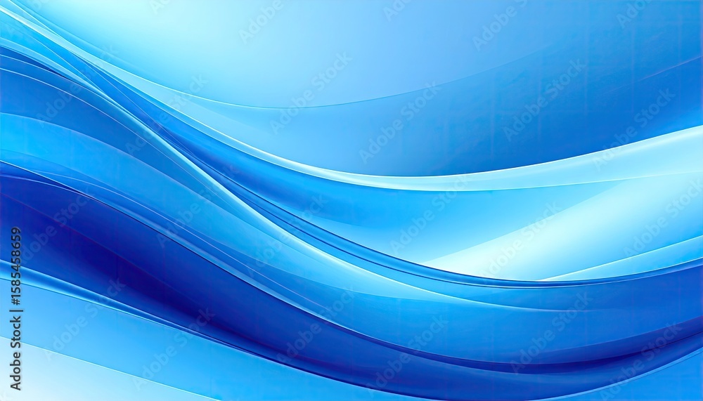 Obraz premium Abstract blue waves (2)