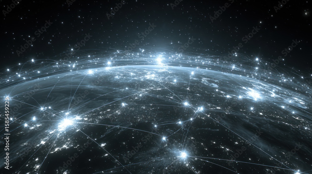 Obraz premium Earth network