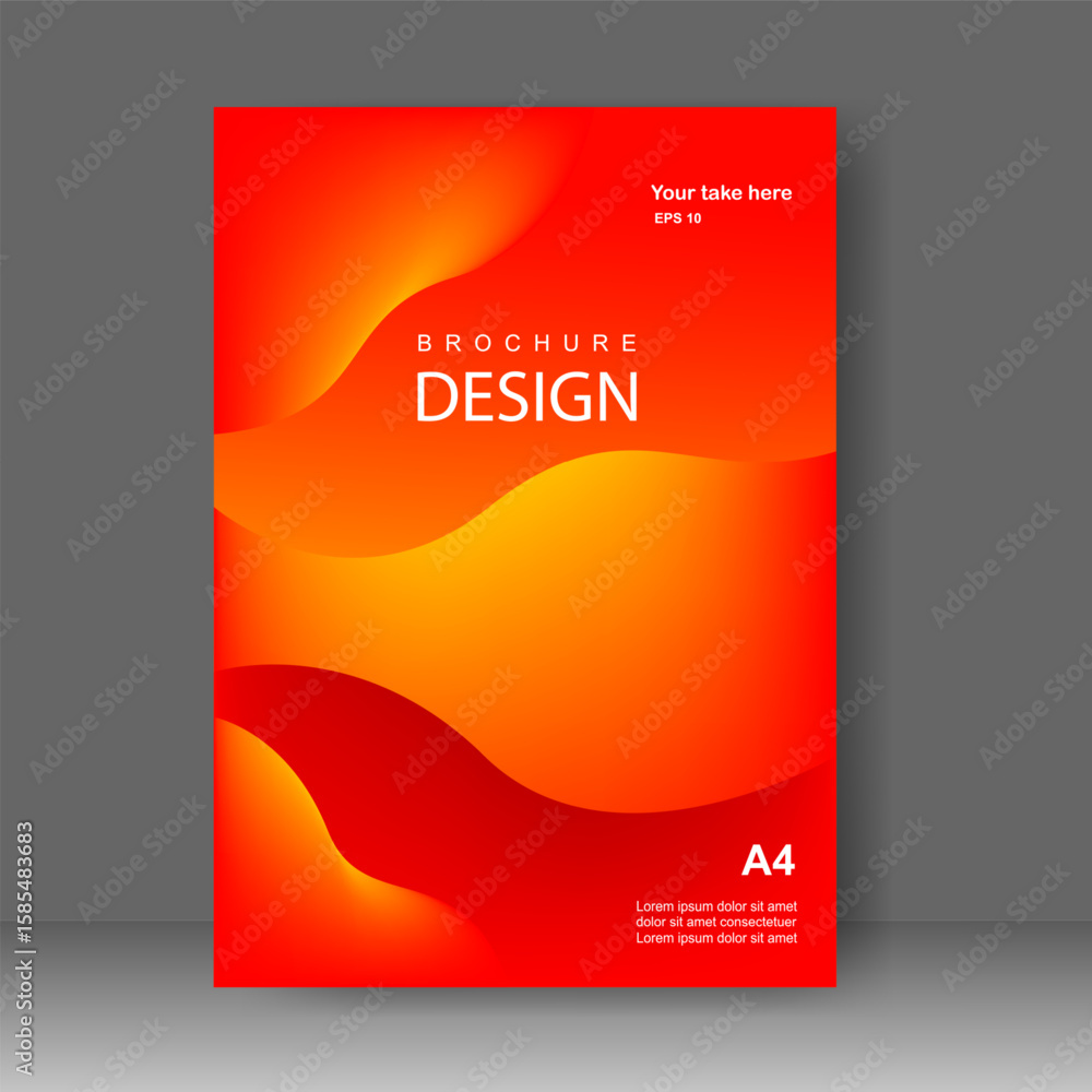 Fototapeta premium Cover book modern layout design. for Annual report, Brochure template, catalog, Simple Flyer promotion, magazine. Vector illustration