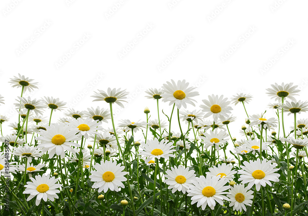 Obraz premium Field Of White Daisies