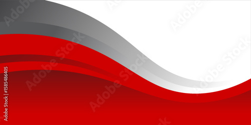 red gray abstract wave background for corporate banner, business presentation, poster, journal cover.