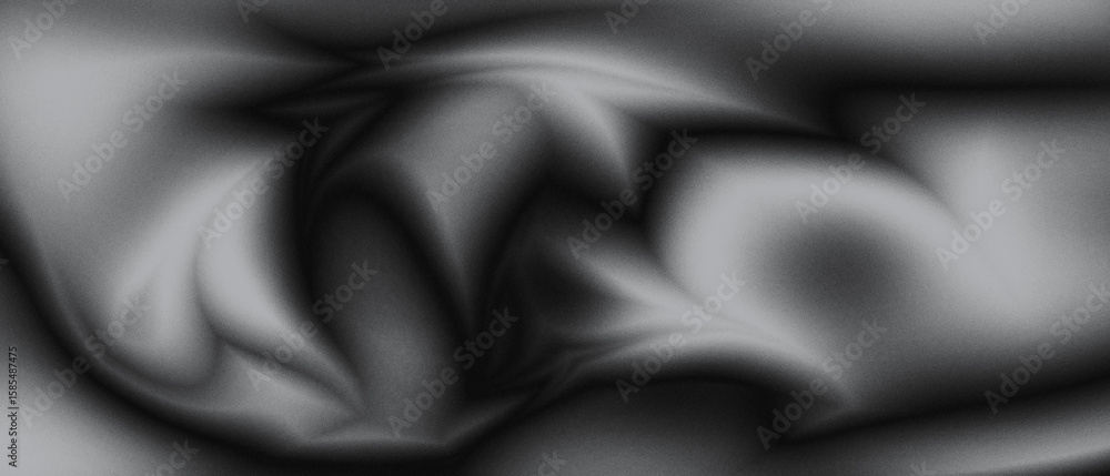Fototapeta premium Elegant black and white abstract background with soft gradients and flowing form