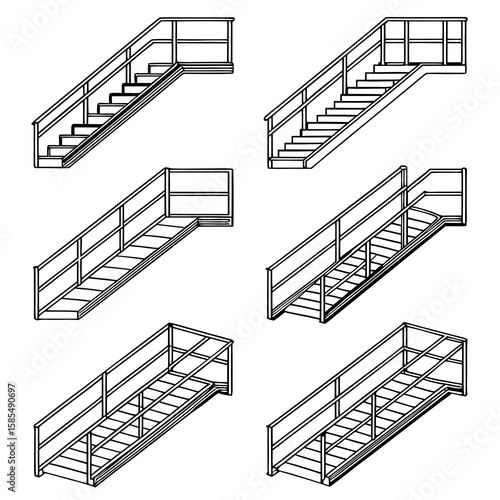 Industrial stairways with railings industrial stairs