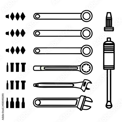 Wrenches and tool bits socket hardware