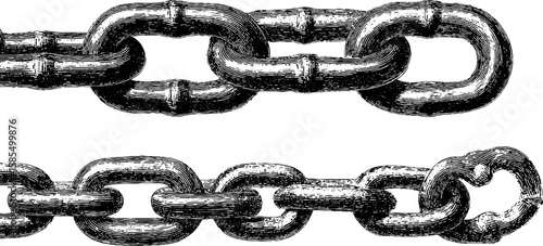 Vintage spectre and chains design for historical themed projects