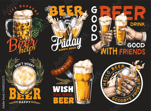 Enjoying craft beer with friends on a Friday night