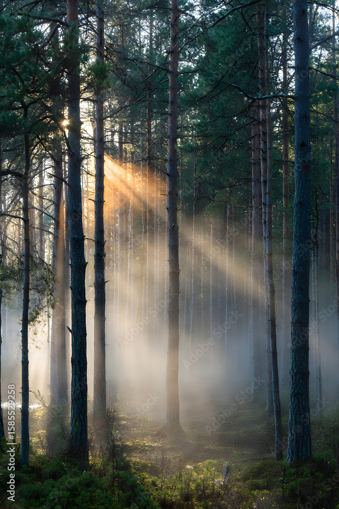 Fototapeta premium morning in the forest