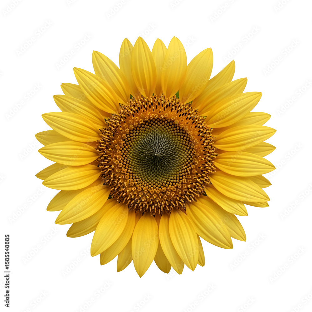 Fototapeta premium Sunflower in isolation against dark background