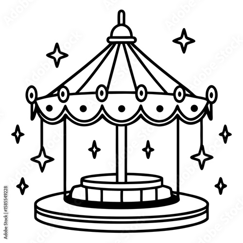 Whirling Ride Vector