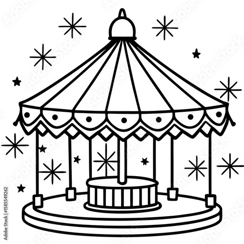 Whirling Ride Vector