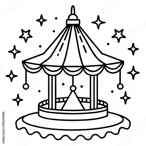 Whirling Ride Vector