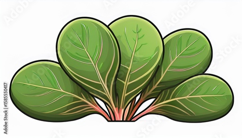 purslane logo isolated on a white white background