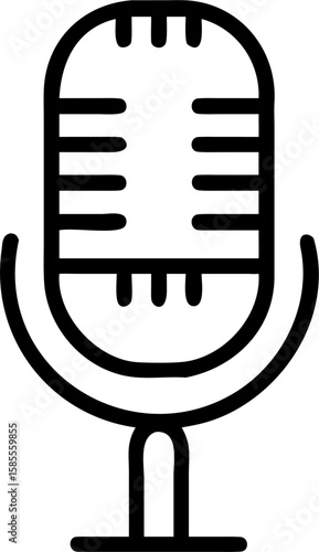 Microphone icon vector