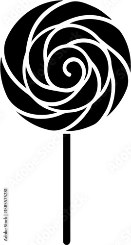 lollipop vector illustration, isolated on white