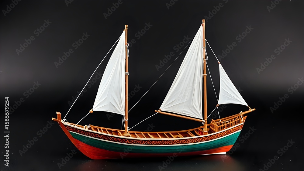 Obraz premium old wooden sailing ship