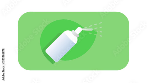 Spray bottle vector illustration for cleaning product sanitizer or cosmetic product 100ml design