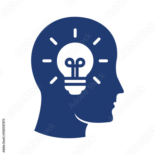 Competency Icon Vector Illustration Blue Version