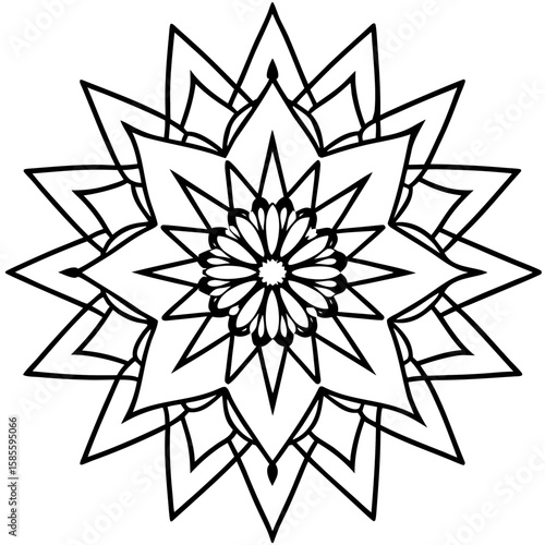 Luminous Mandala Vector
