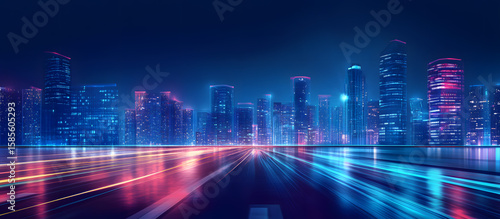 abstract city lights