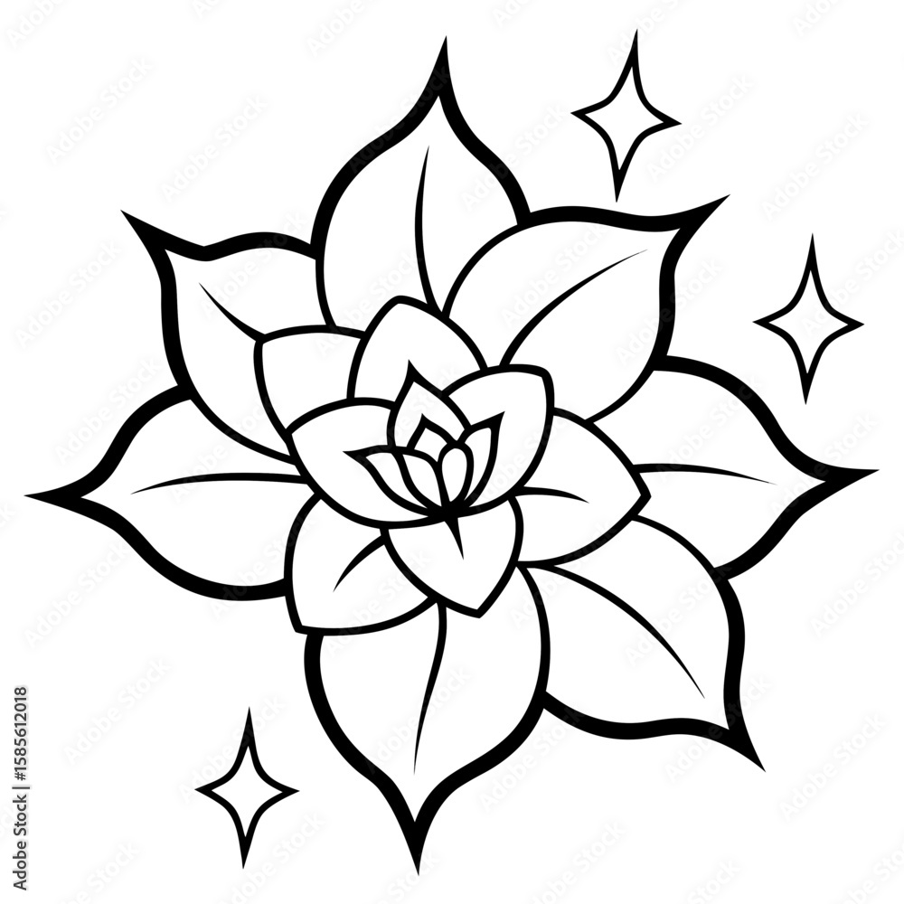 Obraz premium Glowing Mandala Design