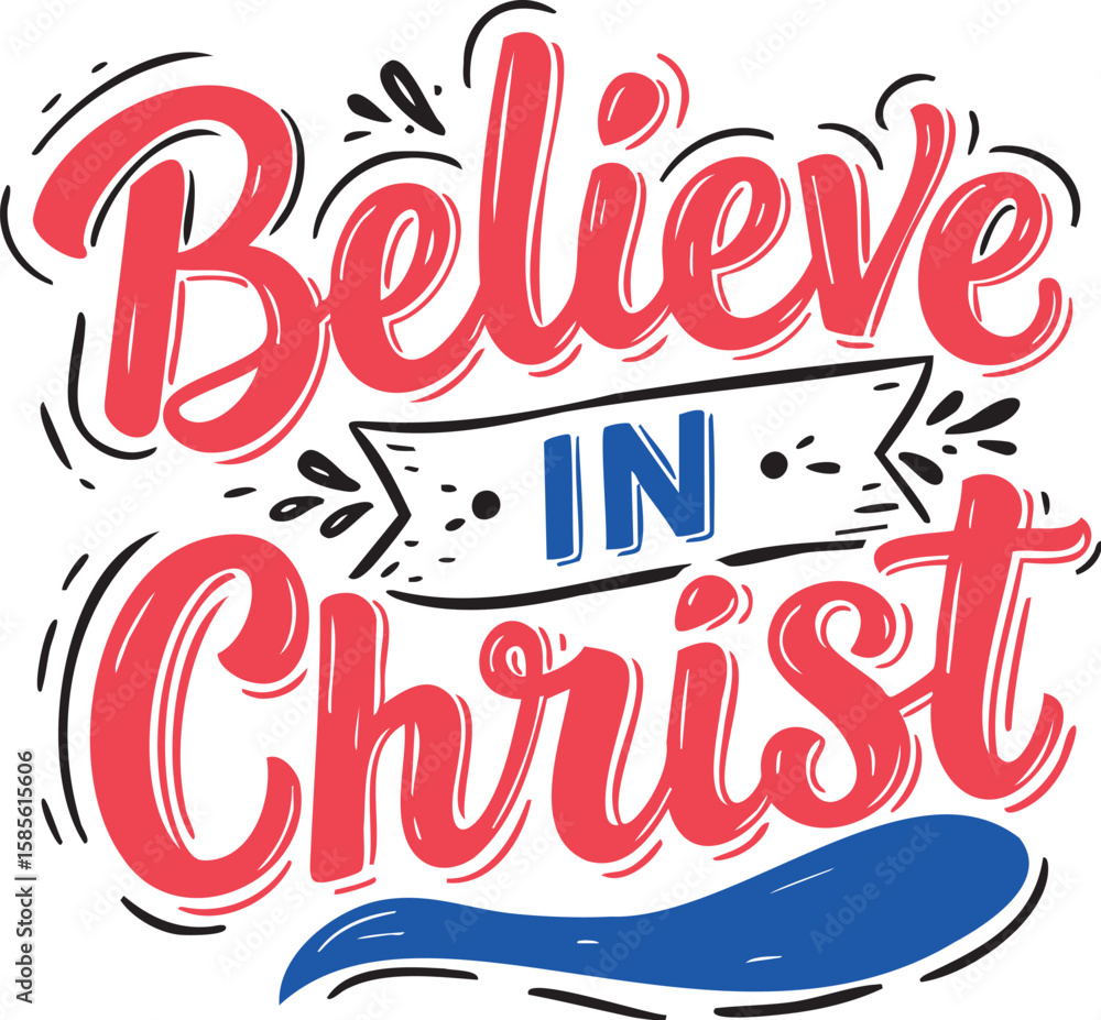 Fototapeta premium Christian Design for T -Shirt