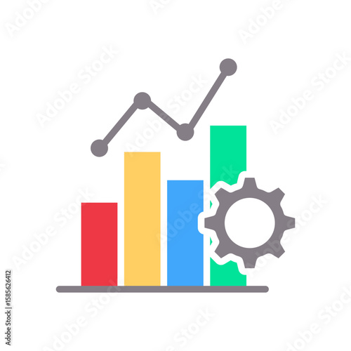 Productivity Icon Vector Illustration Flat Version