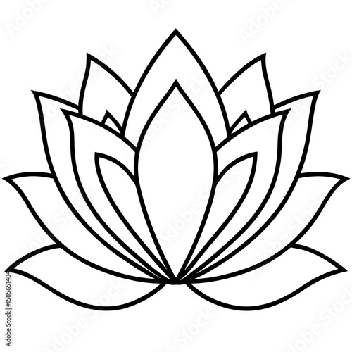 Glowing Lotus Flower Vector