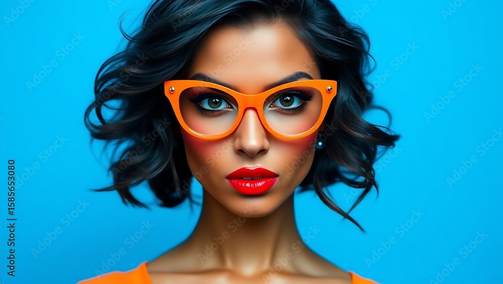 women wear orange glasses women wear orange glasses