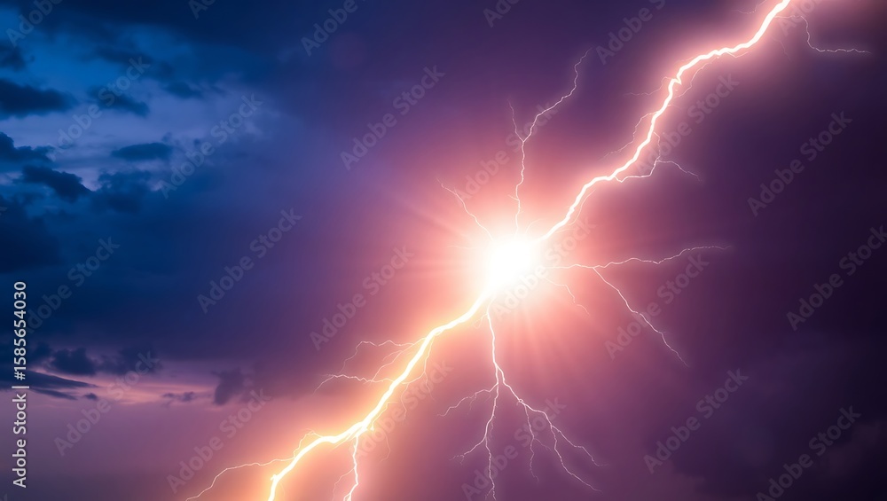 Fototapeta premium lightning in the night