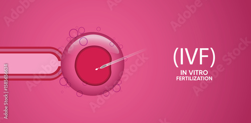 Artificial Insemination & Fertility Treatment Concept IVF Specialist Illustration