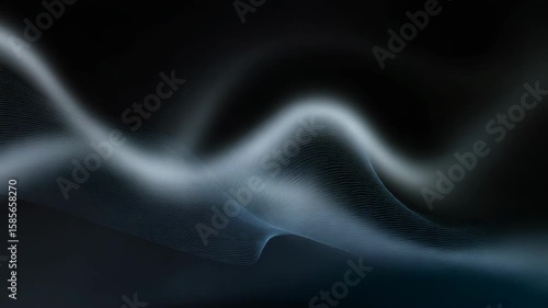 Wallpaper Mural Abstract flowing wave pattern with glowing lines and dynamic movement Torontodigital.ca