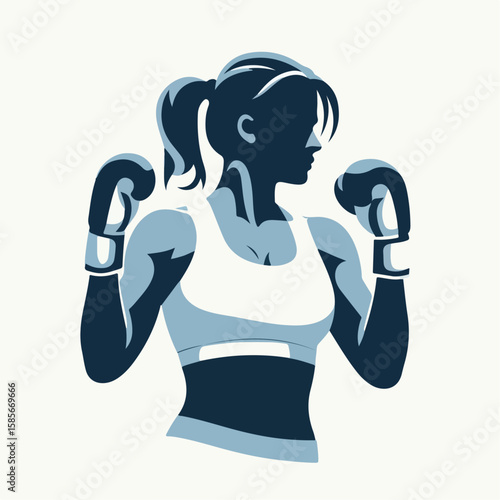illustration of boxing athlete