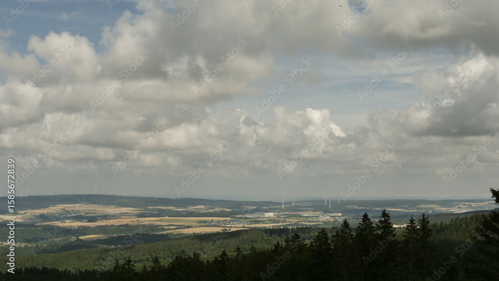 Fototapeta premium Blick vom Erbeskopf