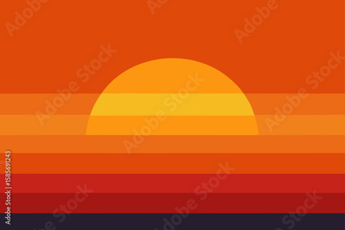 neutral tones contrasted with vivid sunset light  