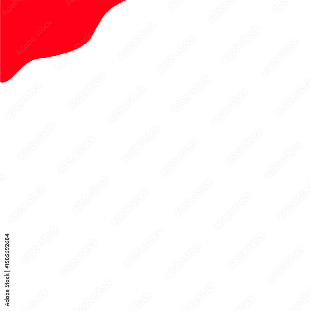 Obraz premium Red and White Border