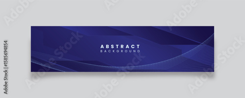 Abstract Blue LinkedIn cover design 