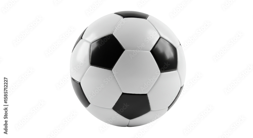 Obraz premium Soccer ball for sports and recreation isolated PNG with Transparent Background