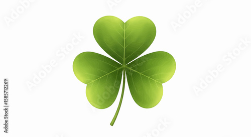 Luck of the Irish Embrace the Natural Charm of a Three-Leaf Clover, Symbolizing Hope and Good Fortune 