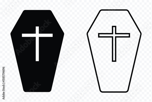 Tombstone icon. Rip grave icons set. Grave Vector Design Icon Style. Tomb Icon. tombstone with rip vector icon eps 10