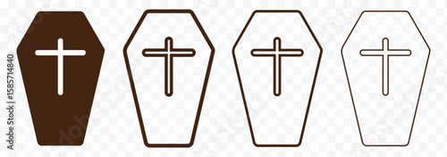 Tombstone icon. Rip grave icons set. Grave Vector Design Icon Style. Tomb Icon. tombstone with rip vector icon eps 10